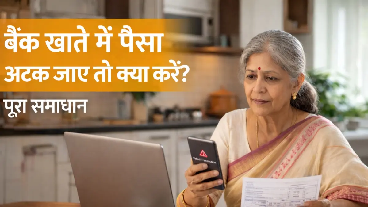 बैंक खाते में पैसा अटक जाए तो क्या करें?